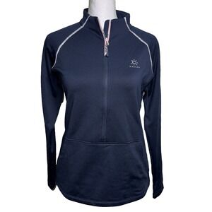KAILAS Women XS Performance Base Layer Half Zip Navy Athletic Gorpcore EUC